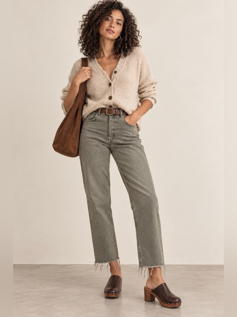 PILCRO The Vintage Straight Leg Jeans Sage Gray Waist 30 Like New